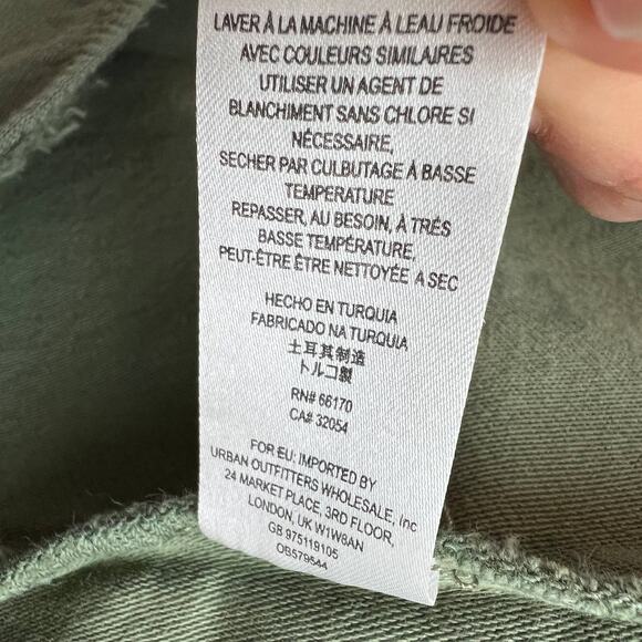 Free People Weekend Wanderer Jacket Knit Hood Military Army Western Tribal XS - Picture 7 of 8